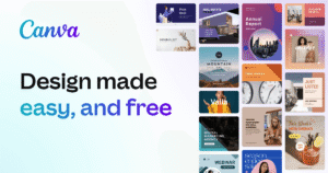 Canva templates showcasing how to create visual brand identity