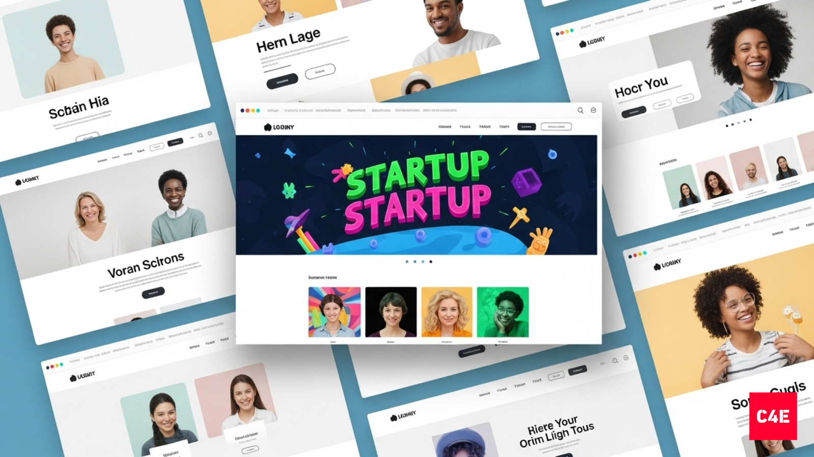 Illustration of aesthetic convergence among digital brands.