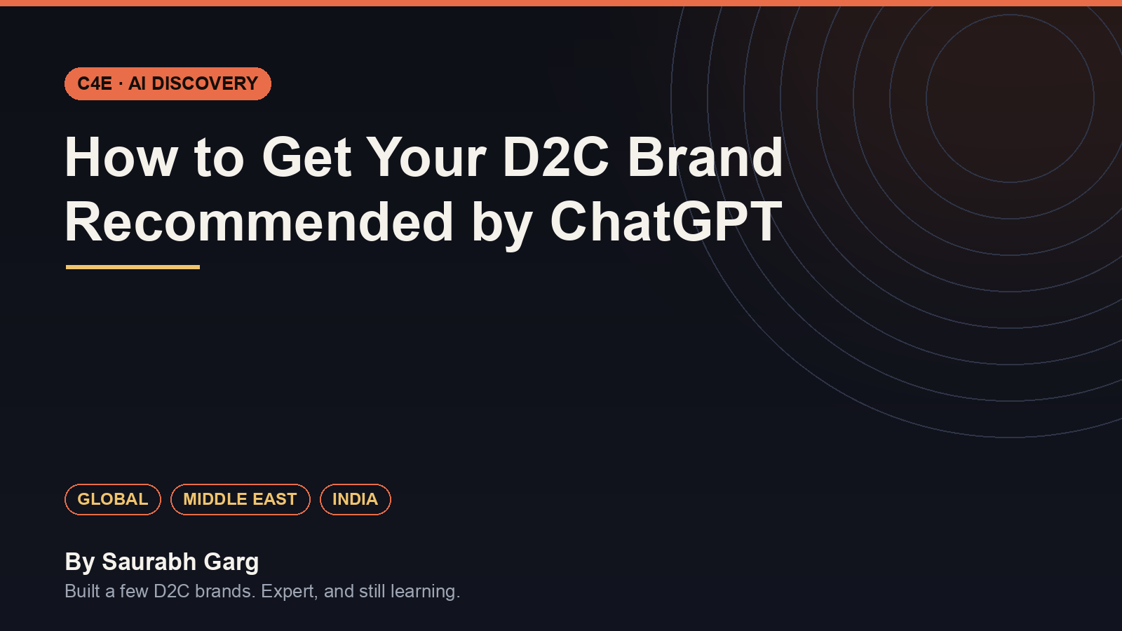How to get your D2C brand recommended by ChatGPT - C4E