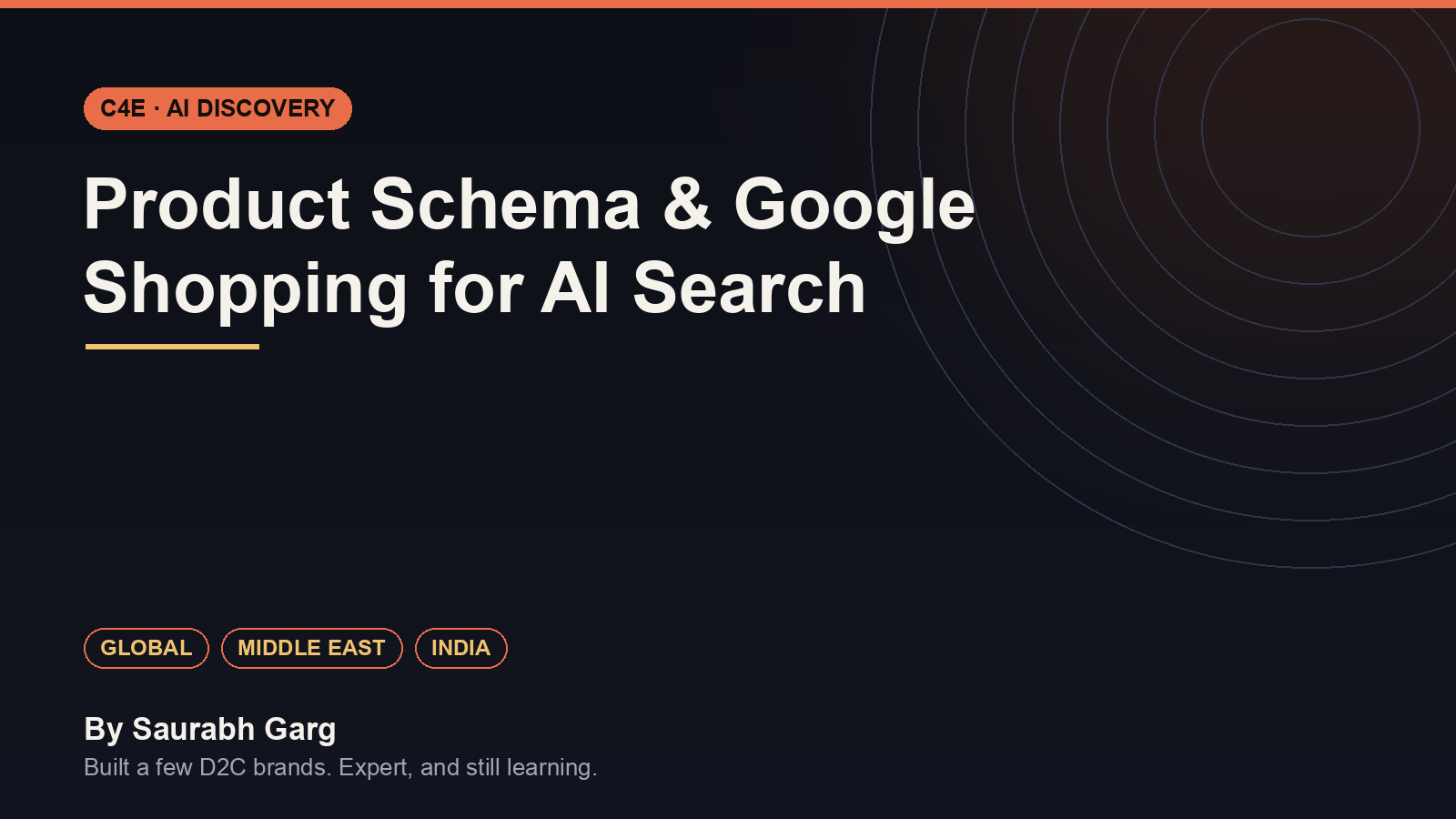 Product Schema & Google Shopping for AI Search - C4E, by Saurabh Garg